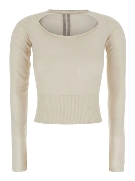 Pulover Rick Owens bej din casmir