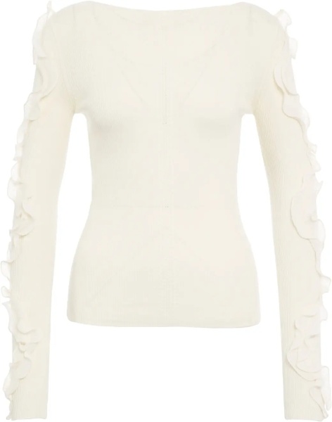 Pulover Sweater with ruffle details