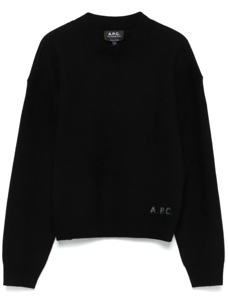 Pulover tricotat A.P.C. negru