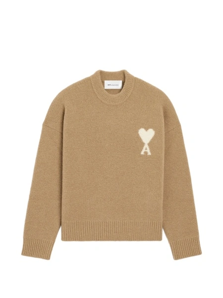 Pulover tricotat AMI Paris ami de coeur neutru