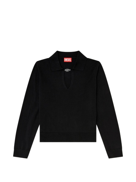 Pulover tricotat Diesel Oval D negru