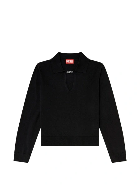 Pulover tricotat Diesel Oval D negru