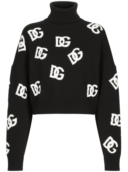 Pulover tricotat Dolce & Gabbana negru