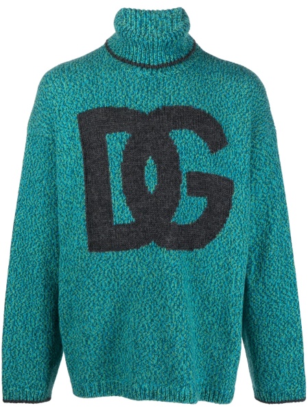 Pulover tricotat Dolce & Gabbana verde