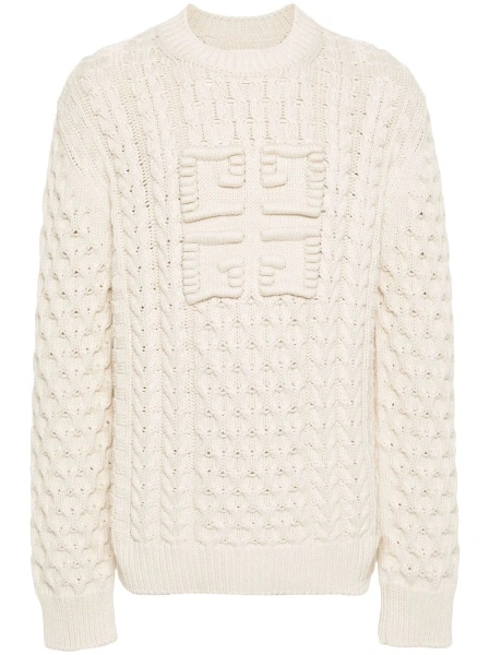 Pulover tricotat Givenchy neutru