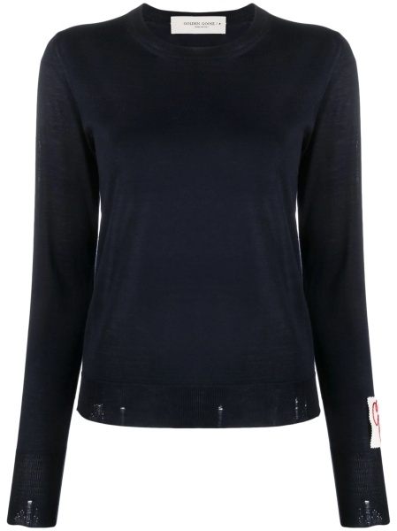 Pulover tricotat Golden Goose albastru