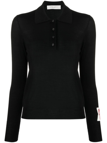 Pulover tricotat Golden Goose negru