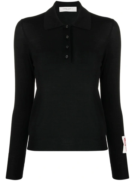 Pulover tricotat Golden Goose negru