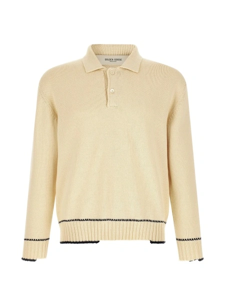 Pulover tricotat Golden Goose neutru