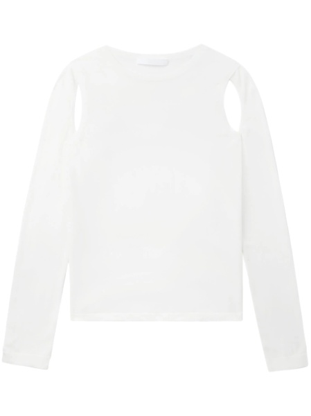 Pulover tricotat HELMUT LANG alb