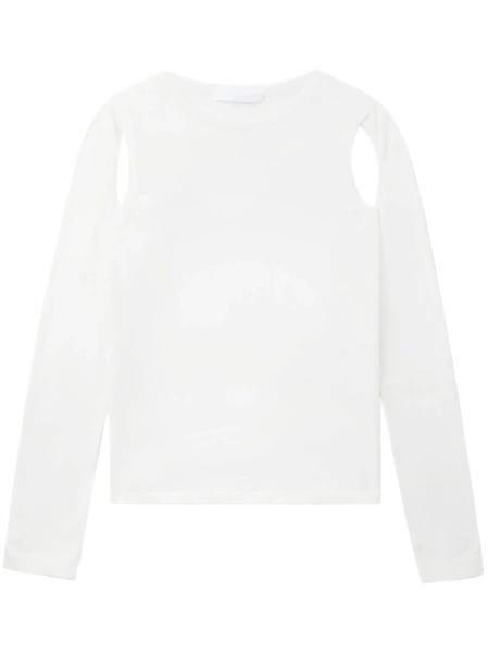 Pulover tricotat HELMUT LANG alb