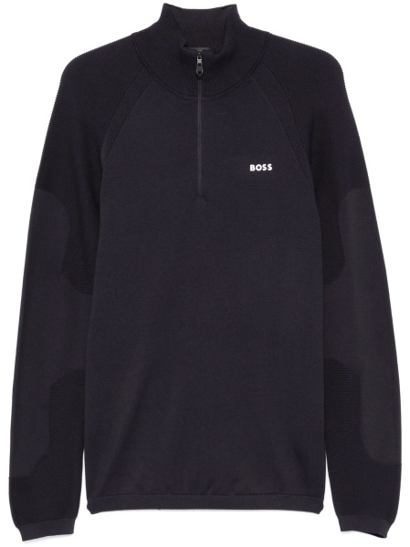 Pulover tricotat Hugo Boss albastru