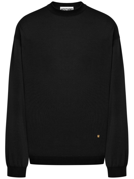 Pulover tricotat Moschino negru