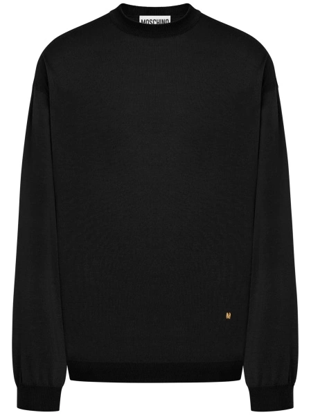 Pulover tricotat Moschino negru