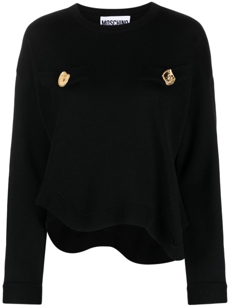 Pulover tricotat Moschino negru