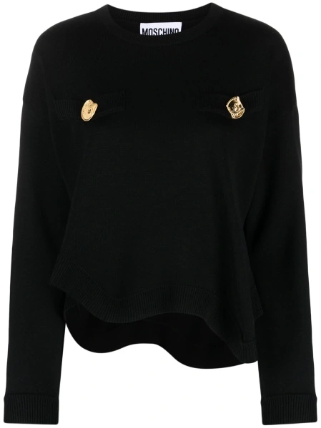 Pulover tricotat Moschino negru