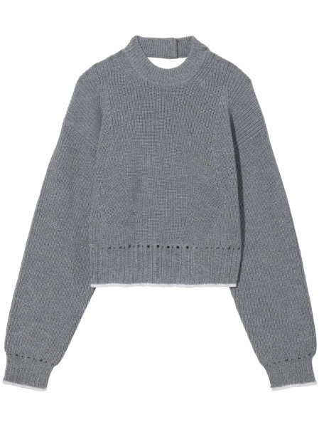 Pulover tricotat PROENZA SCHOULER WHITE LABEL gri
