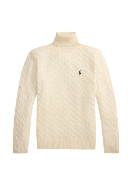 Pulover tricotat Ralph Lauren neutru