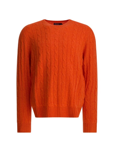 Pulover tricotat Ralph Lauren portocaliu