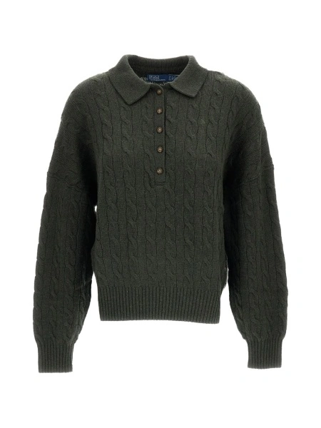 Pulover tricotat Ralph Lauren verde