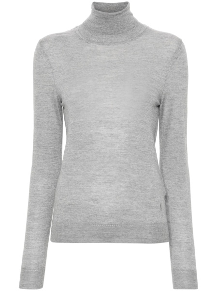 Pulover tricotat Saint Laurent gri