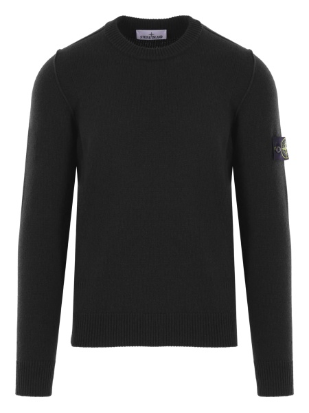 Pulover tricotat Stone Island negru