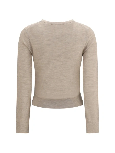 Pulover tricotat Tory Burch neutru