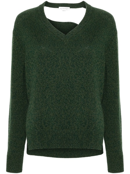 Pulover tricotat Victoria Beckham verde