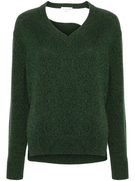 Pulover tricotat Victoria Beckham verde