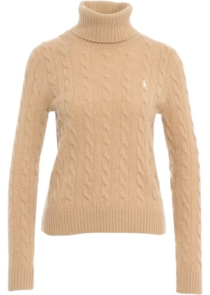 Pulover Turtleneck sweater with logo embroidery