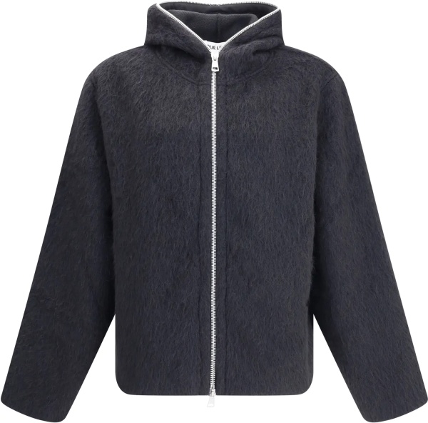 Pulover Zip Sweater furry effect design