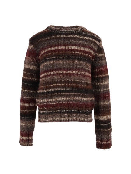 Pulovere CREWNECK IN PRINTED YARN