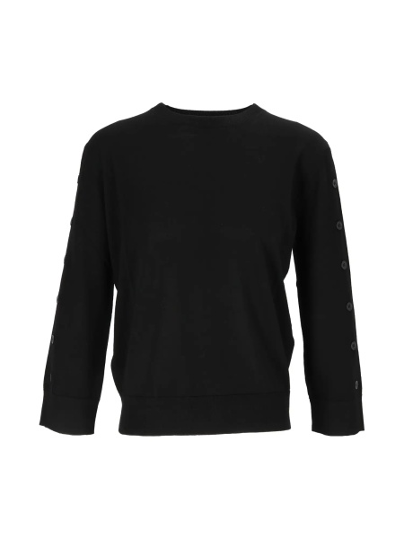 Pulovere CREWNECK WITH OPEN S LEEVES WITH BUTTONS