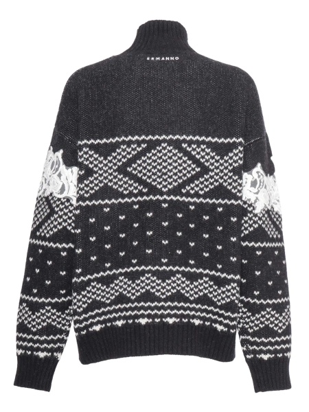 Pulovere Embroidered turtleneck