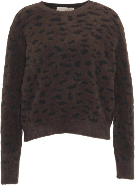 Pulovere Knit pullover with animal-print