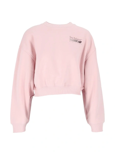 Pulovere Trackside Fleece Crew - PINK CHALK
