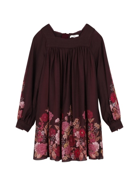 Rochie casual Chloe rosie din lana