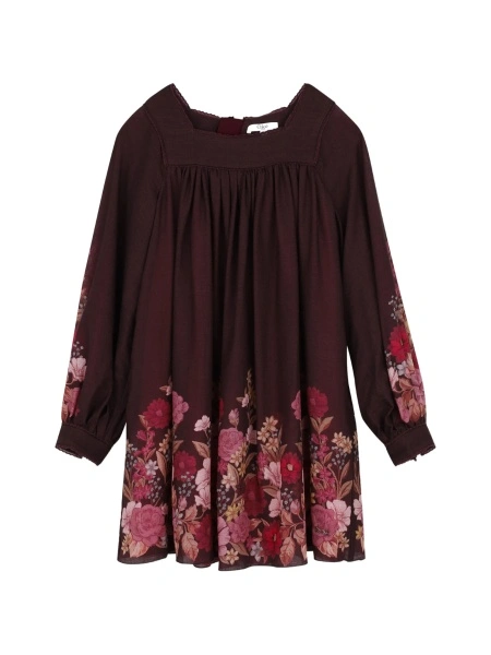 Rochie casual Chloe rosie din lana