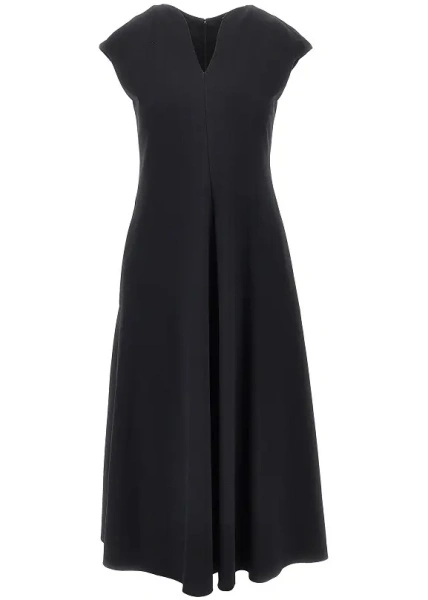 Rochie casual Emporio Armani neagra din jerse