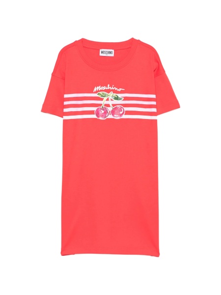 Rochie casual Moschino rosie din bumbac