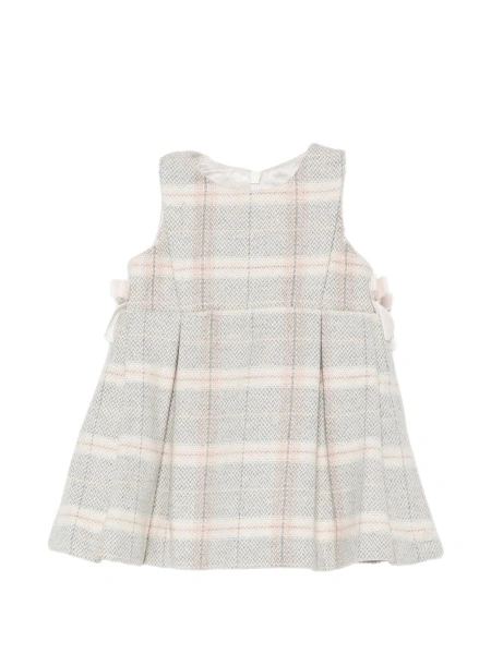 Rochie casual Tartine et Chocolat gri din lana si polyester