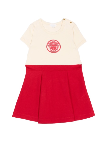 Rochie casual Versace rosie din bumbac