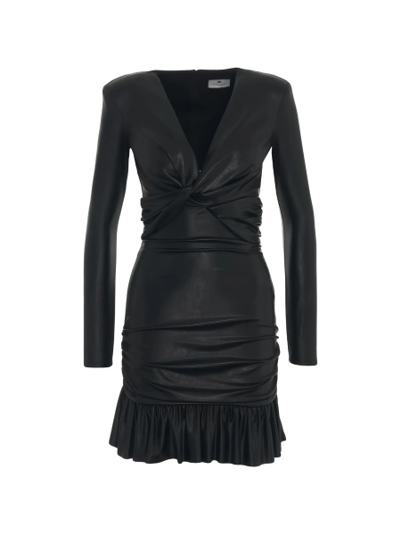 Rochie de ocazie Elisabetta Franchi neagra din polyester