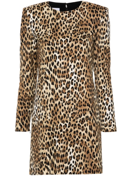 Rochie de ocazie Moschino maro din lana si elastan
