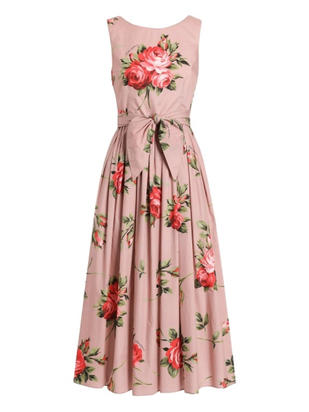 Rochie de zi Dolce & Gabbana roz din bumbac