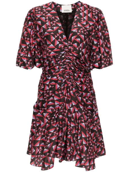 Rochie de zi Isabel Marant neagra din matase si poliamida