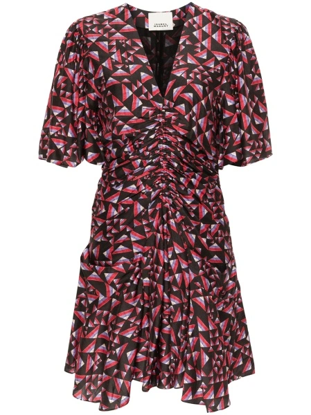 Rochie de zi Isabel Marant neagra din matase si poliamida