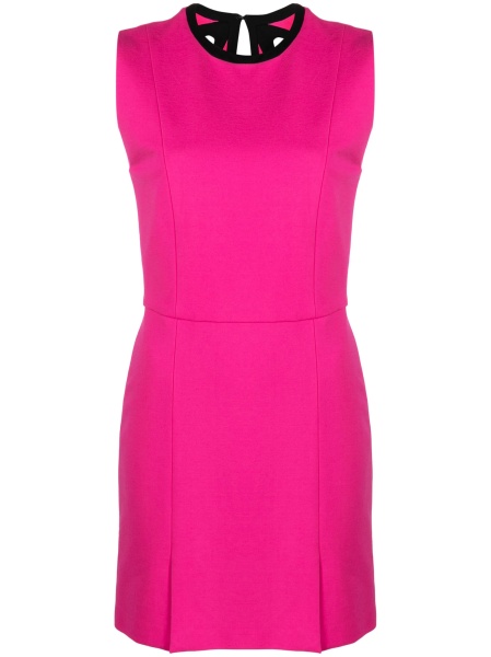 Rochie de zi MSGM roz din vascoza si poliamida