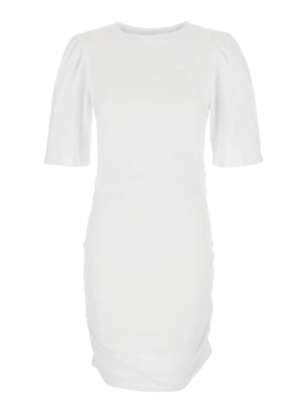 Rochie Isabel Marant alba din bumbac 'Mylda'