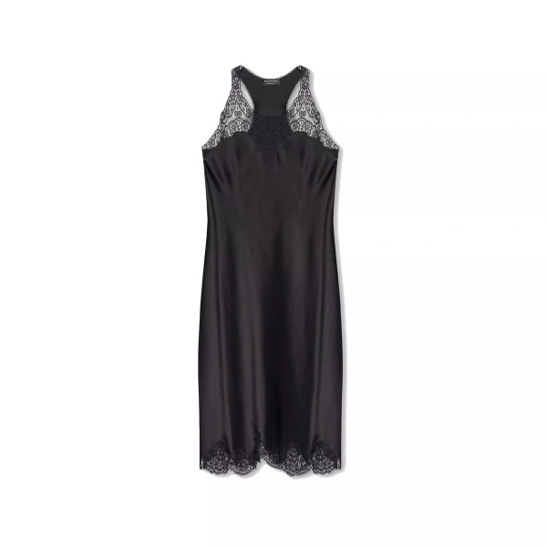 Rochii Balenciaga Satin Strappy Midi Dress